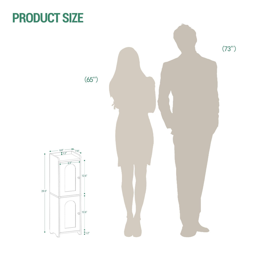 Bathroom Storage Cabinet with 2 Doors D669301