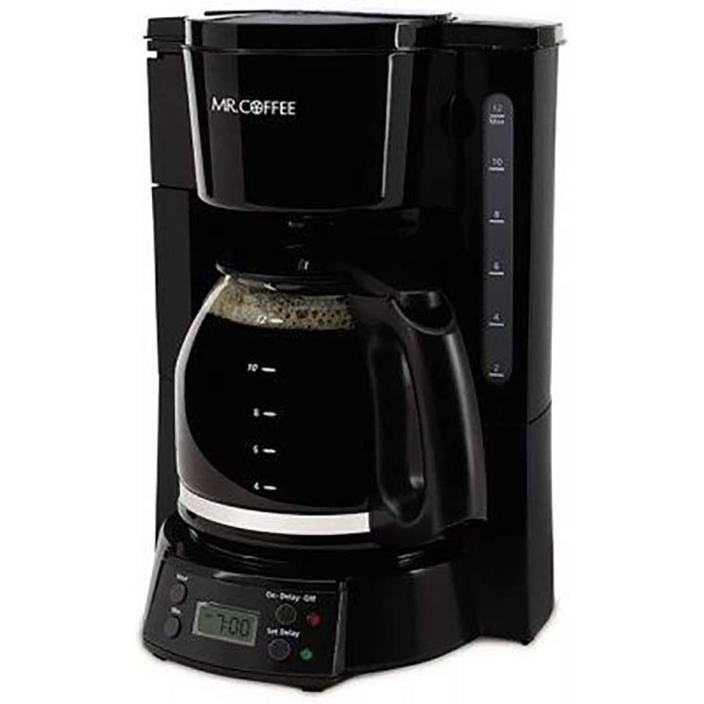 12-Cup Programmable Coffee Maker, Black V62847