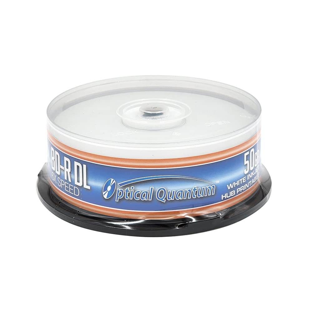 50GB White Inkjet Printable Blu-ray 25-Pack M9013