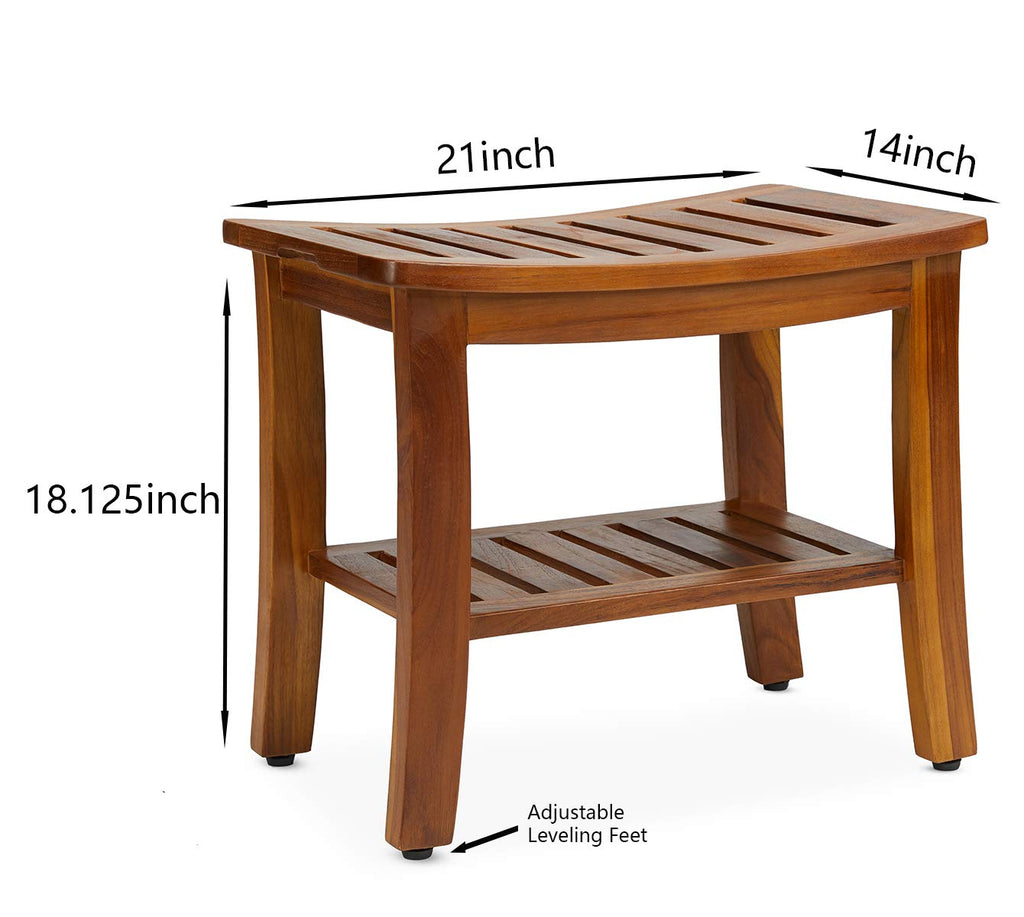 Teak Shower Bench & Stool P936