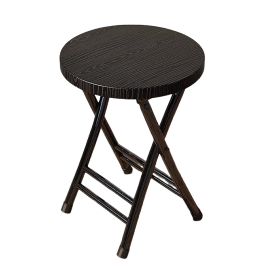 18 Inch Black Folding Stool 330 Lbs Capacity K1616