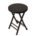 18 Inch Black Folding Stool 330 Lbs Capacity K1616