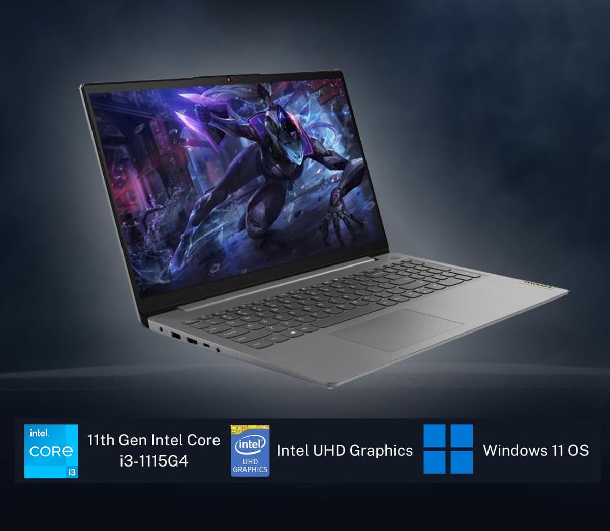 15.6" FHD Touchscreen Laptop, Intel Core i3, 8GB RAM, 256GB SSD, Grey U1496