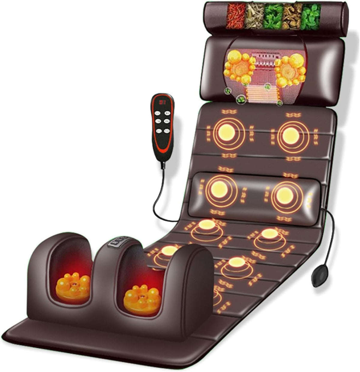 Full Body Massage Mat with Heat Kneading & Vibration R104