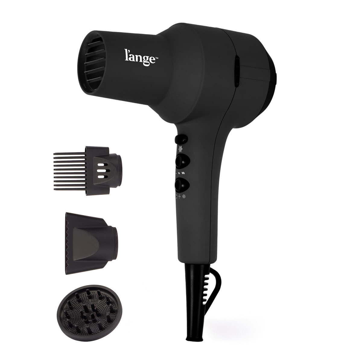 1875 Watt Ionic Hair Dryer with Diffuser & Concentrator, Black D5663