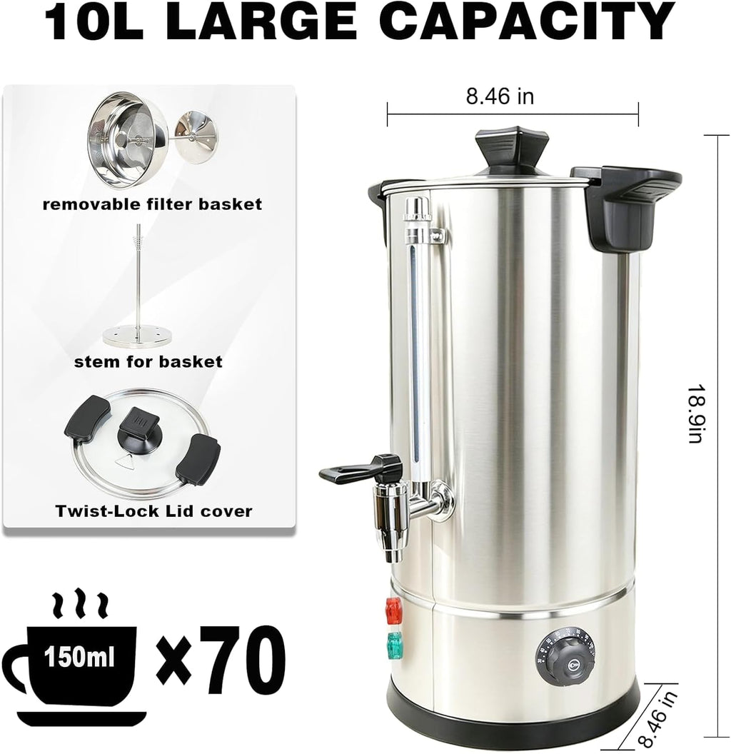 70 Cup Stainless Steel Coffee Urn J9111
