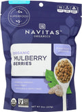 Organic Sun-Dried White Mulberries 8 oz Pack of 2 C3774