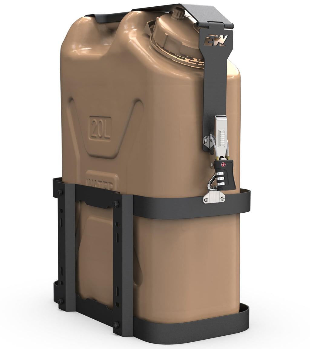 5 Gallon Water Container Mount Holder with Combination Lock H21145