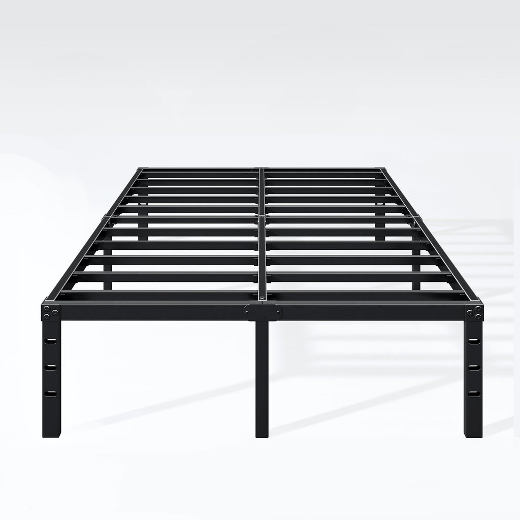 18 Inch Full Bed Frame with Under Bed Storage, Black J587570