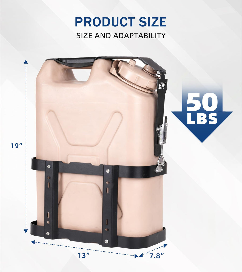 5 Gallon Water Container Mount Holder with Combination Lock H21145