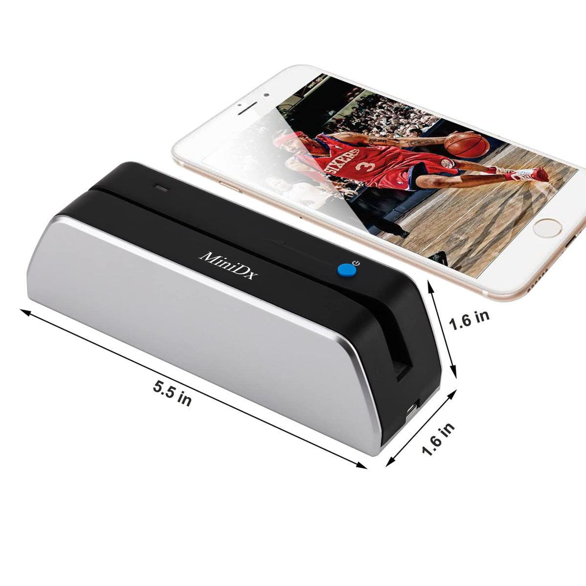 Bluetooth Magnetic Swipe Card Reader Writer Encoder 3-Track A398973
