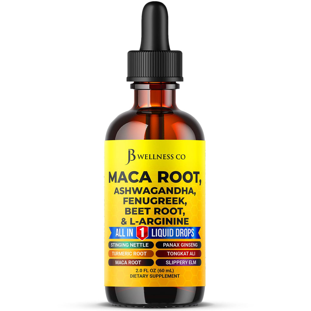 Organic Maca Root Liquid Drops with Ashwagandha 2oz F15727