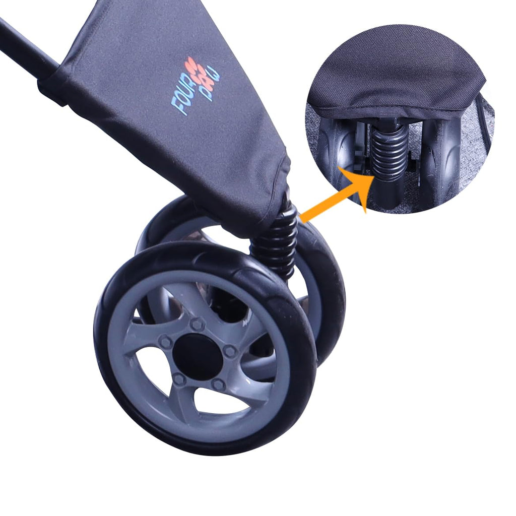 3 Wheels Pet Stroller with Storage Basket P520038