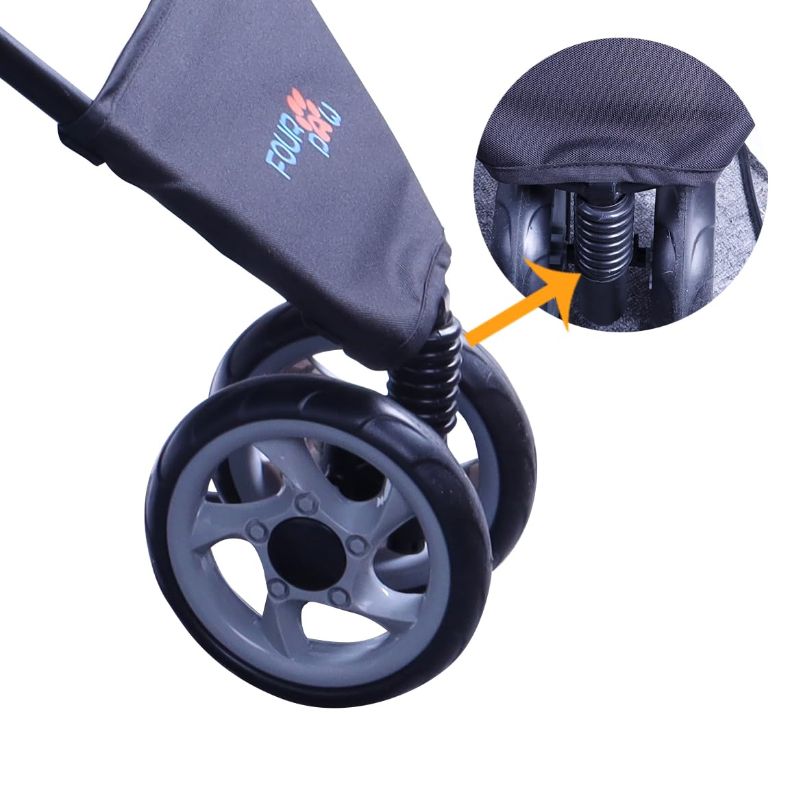 3 Wheels Pet Stroller with Storage Basket P520038