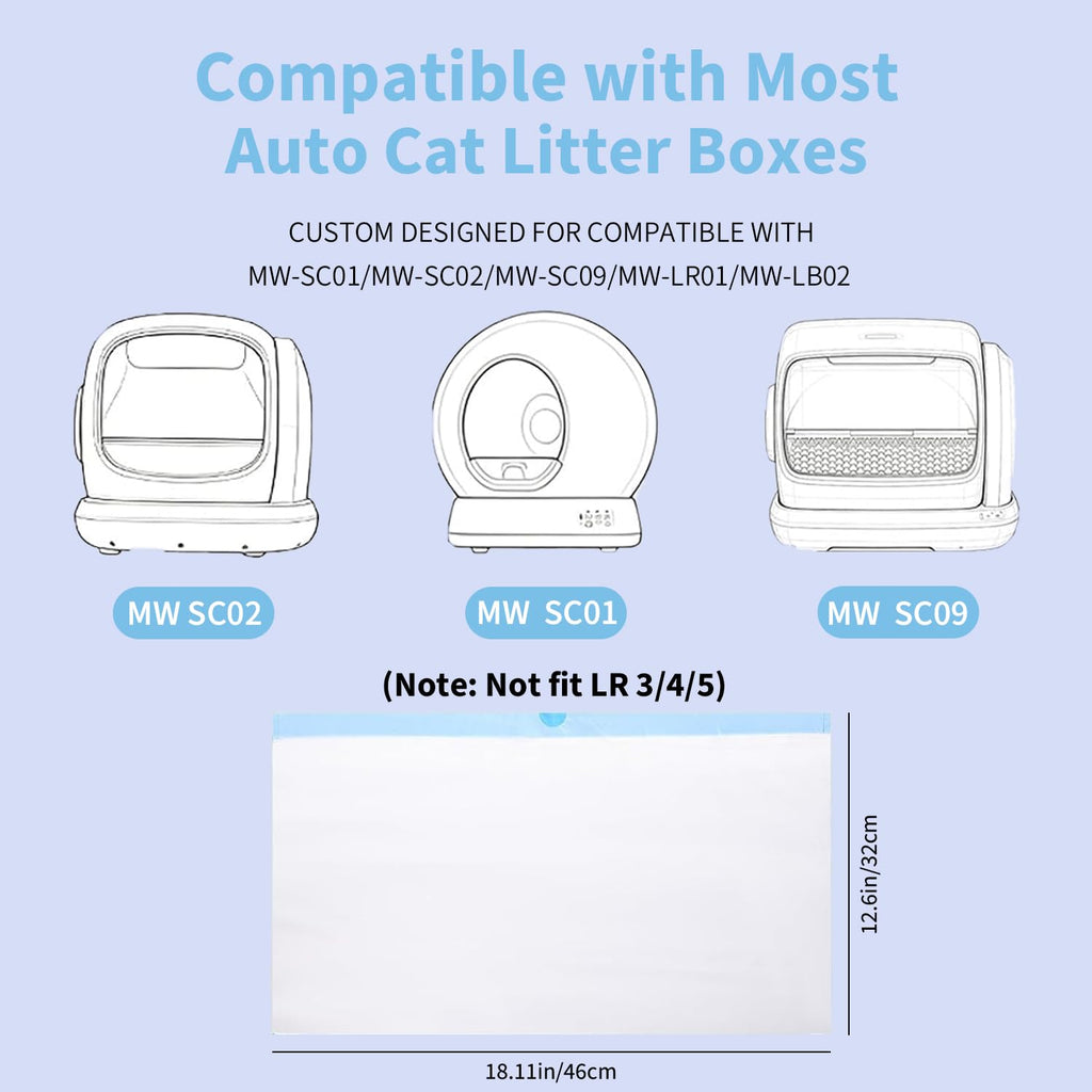 120 Count Self-Cleaning Cat Litter Box Liners C6403