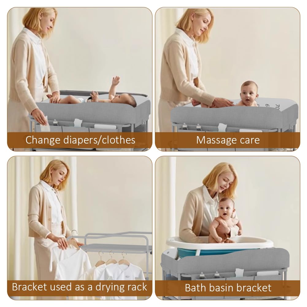 Portable Baby Changing Table with Storage Drawers E317895