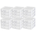 White Plastic 3 Drawer Desktop Storage Unit E238