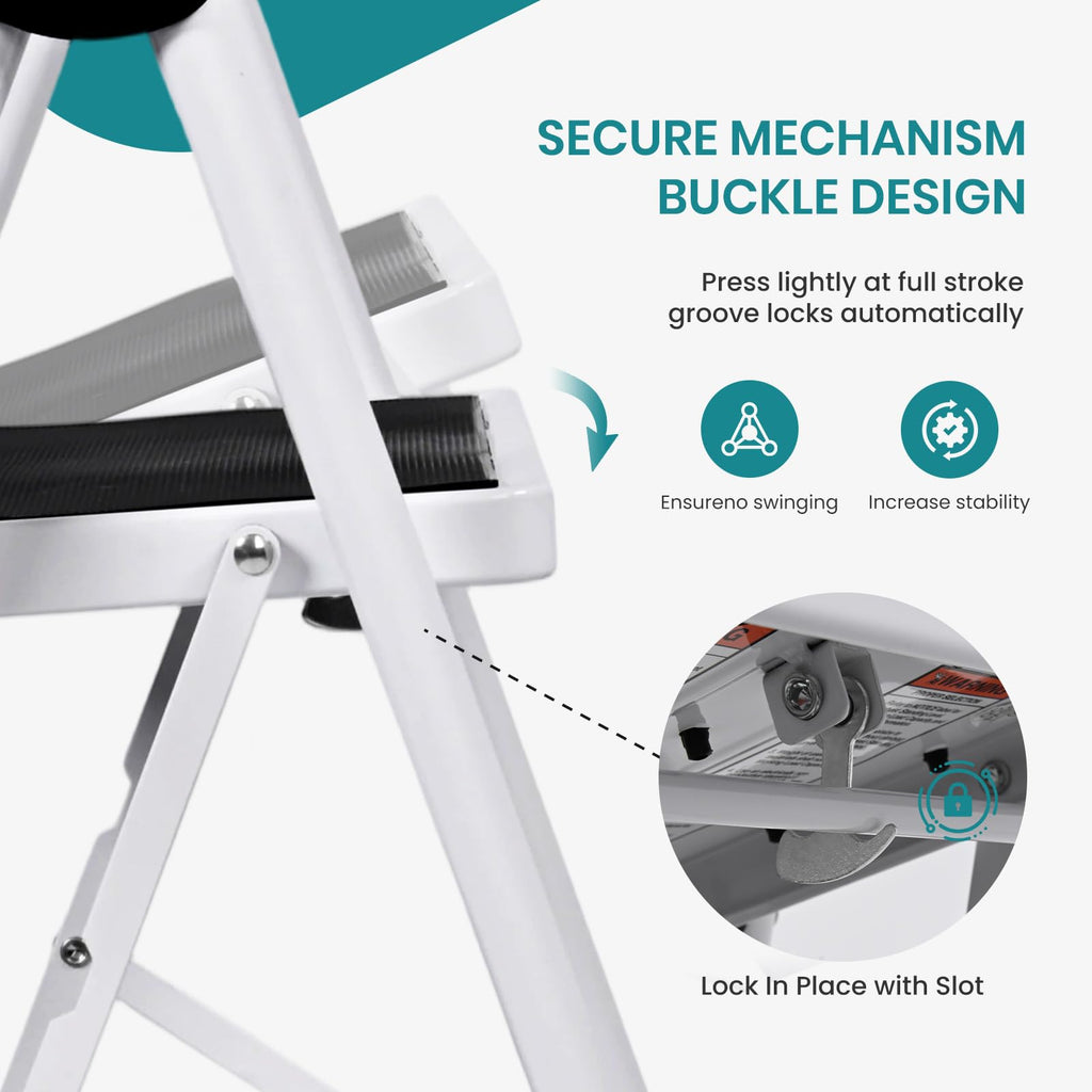 4 Step Foldable Step Stool with Anti-Slip Pedal P791