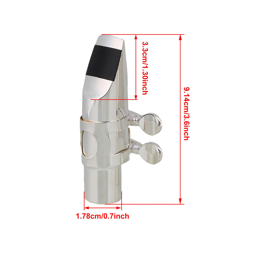 Silver Plated Alto Saxophone Mouthpiece B197