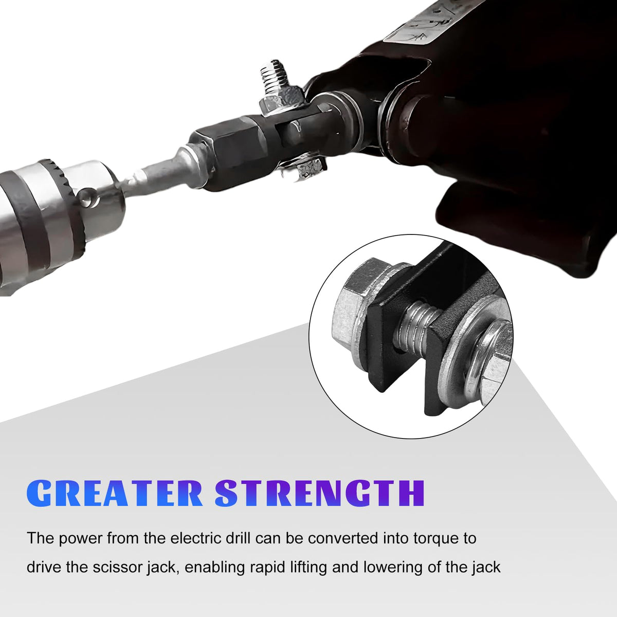 Scissor Jack Drill Adapter for 1/2 Inch Impact Wrench D17114