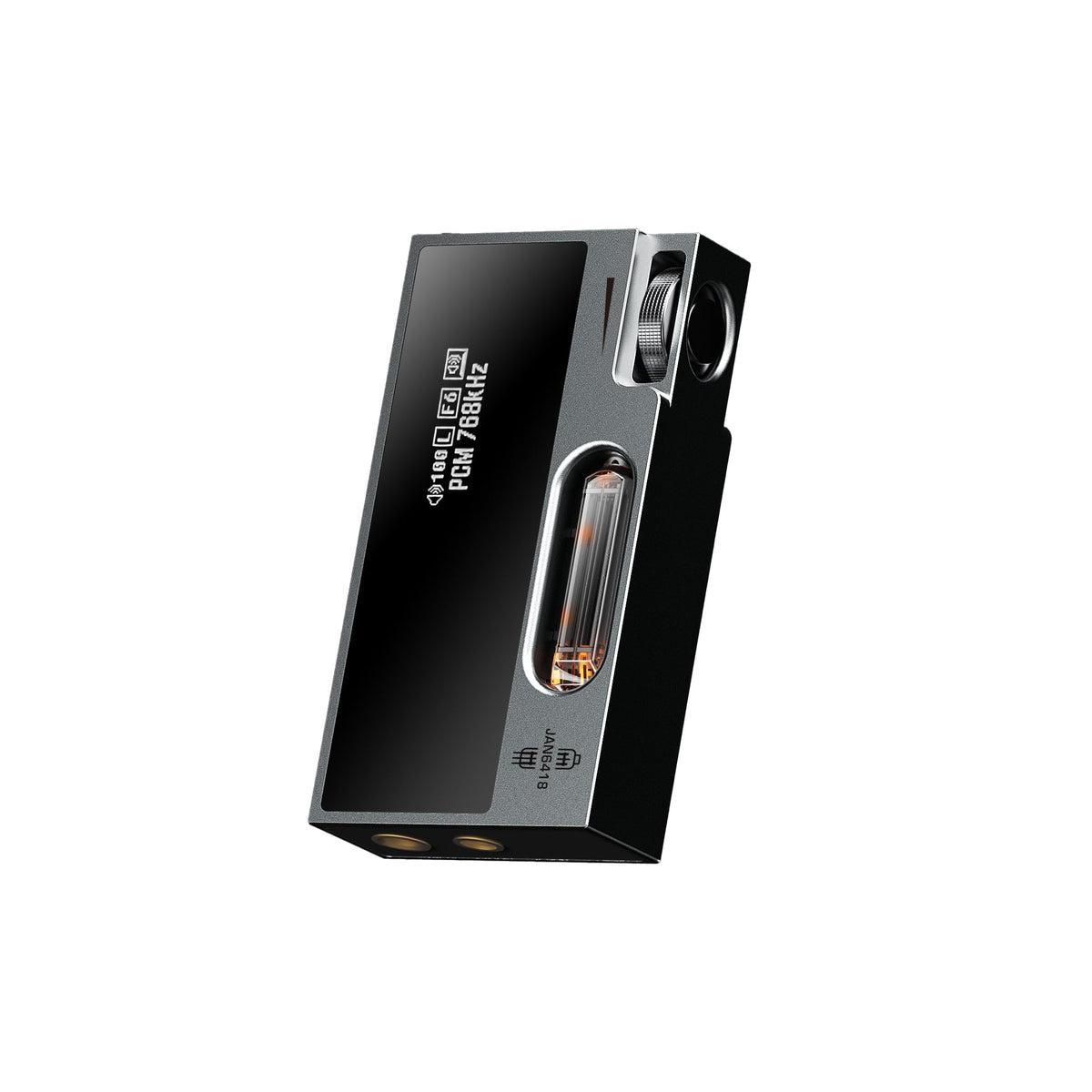 Portable Headphone Amplifier USB DAC AMP Dongle with Dual Tubes, 3.5mm+4.4mm Jack, Grey T432