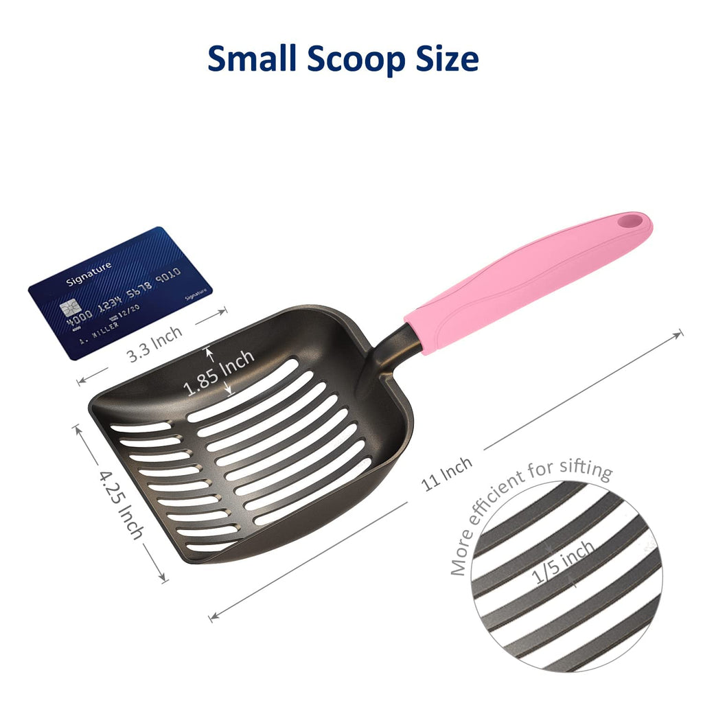 Non-Stick Aluminum Alloy Cat Litter Scoop with Long Handle H97114