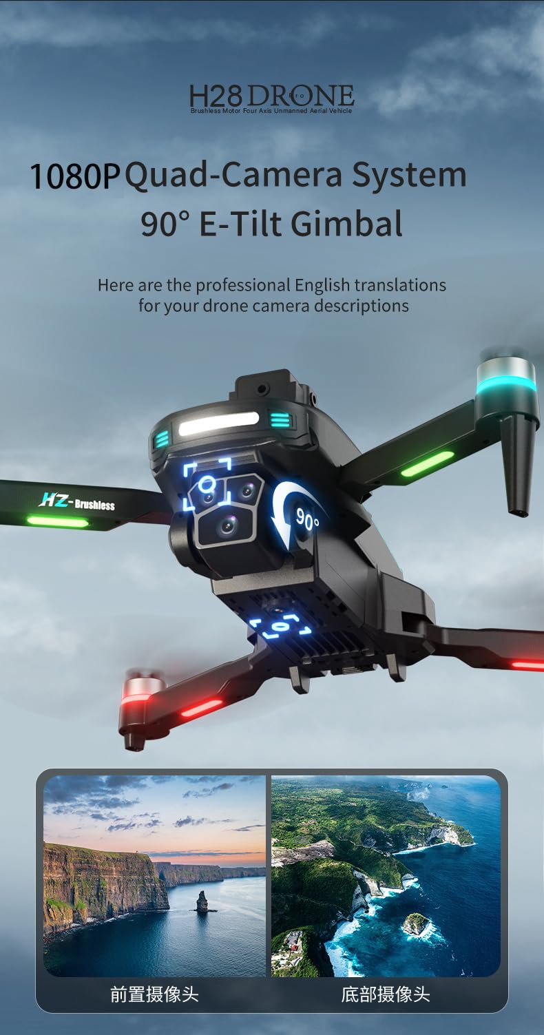 Foldable 1080P Camera Drone with 2 Batteries Y210