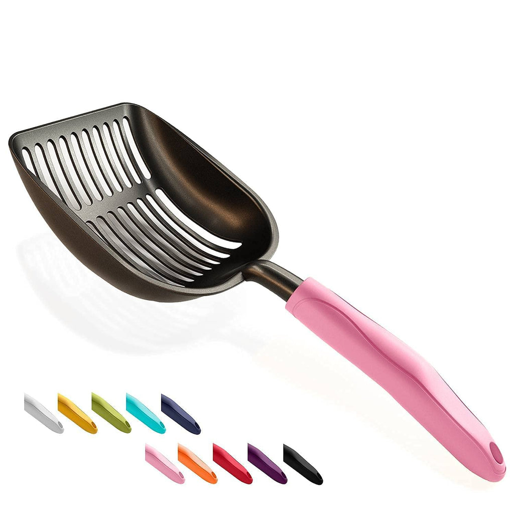 Non-Stick Aluminum Alloy Cat Litter Scoop with Long Handle H97114