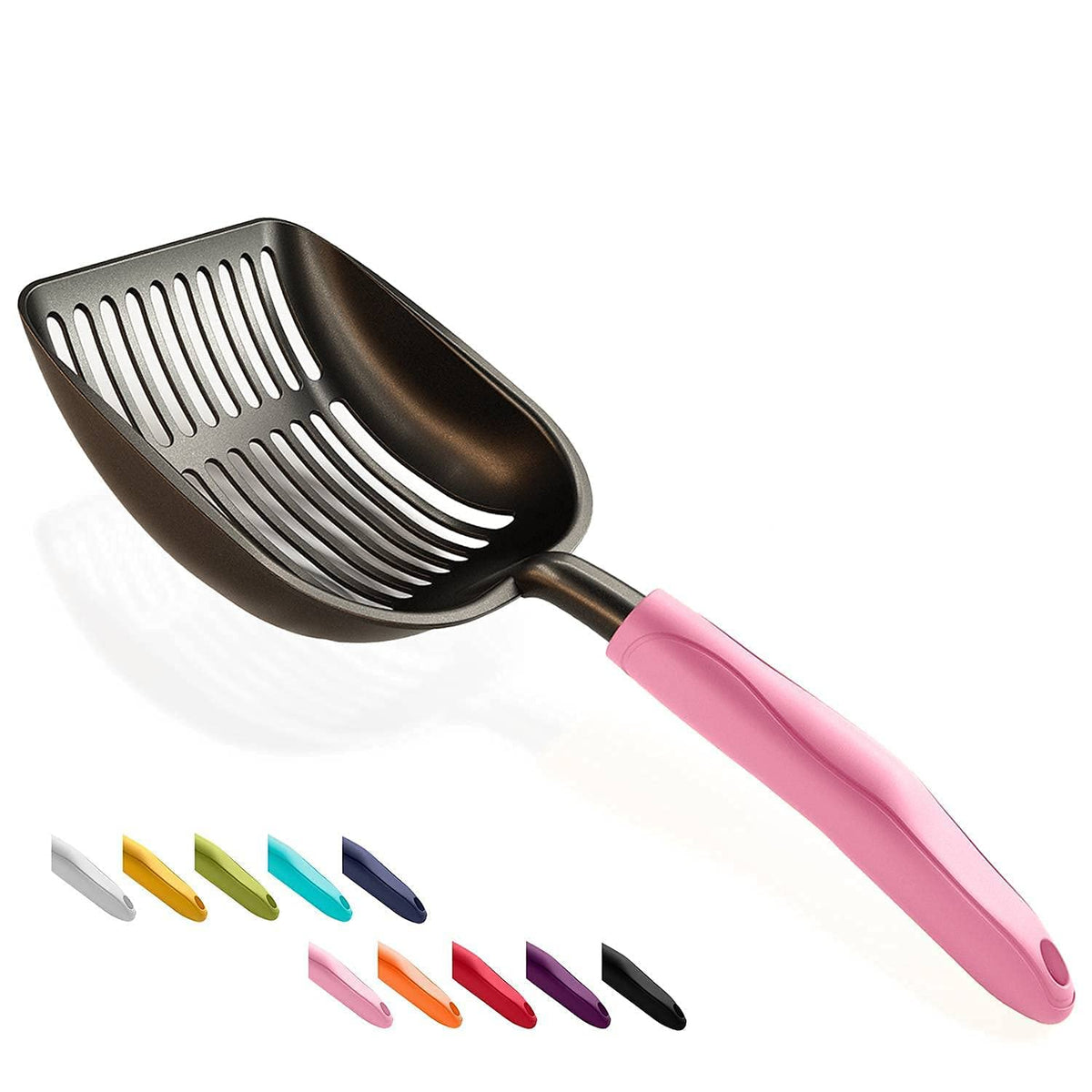 Non-Stick Aluminum Alloy Cat Litter Scoop with Long Handle H97114