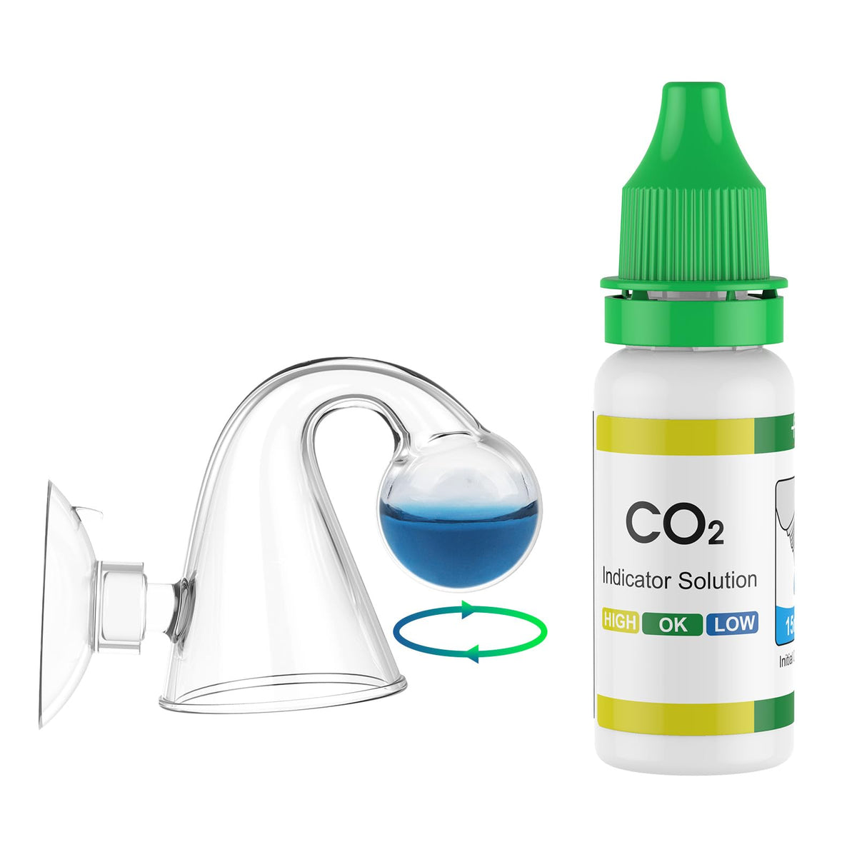 Glass CO2 Drop Checker for Aquarium J20258