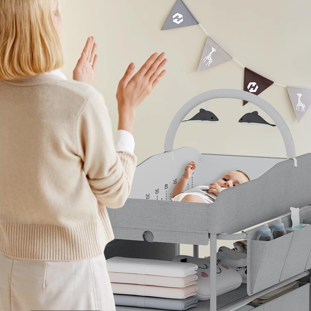 Portable Baby Changing Table with Storage Drawers E317895