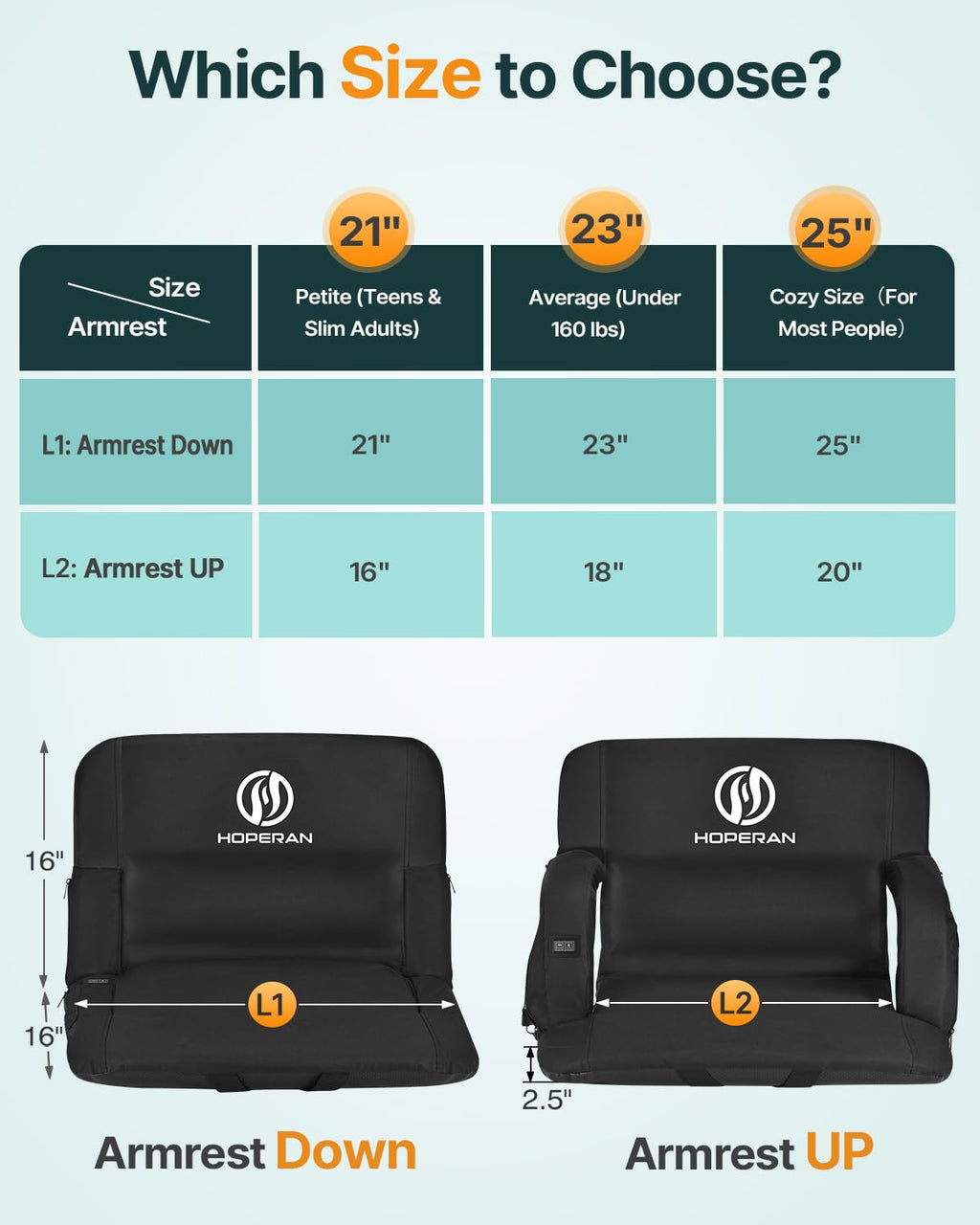 Massage Heated Stadium Seats for Bleachers P9511