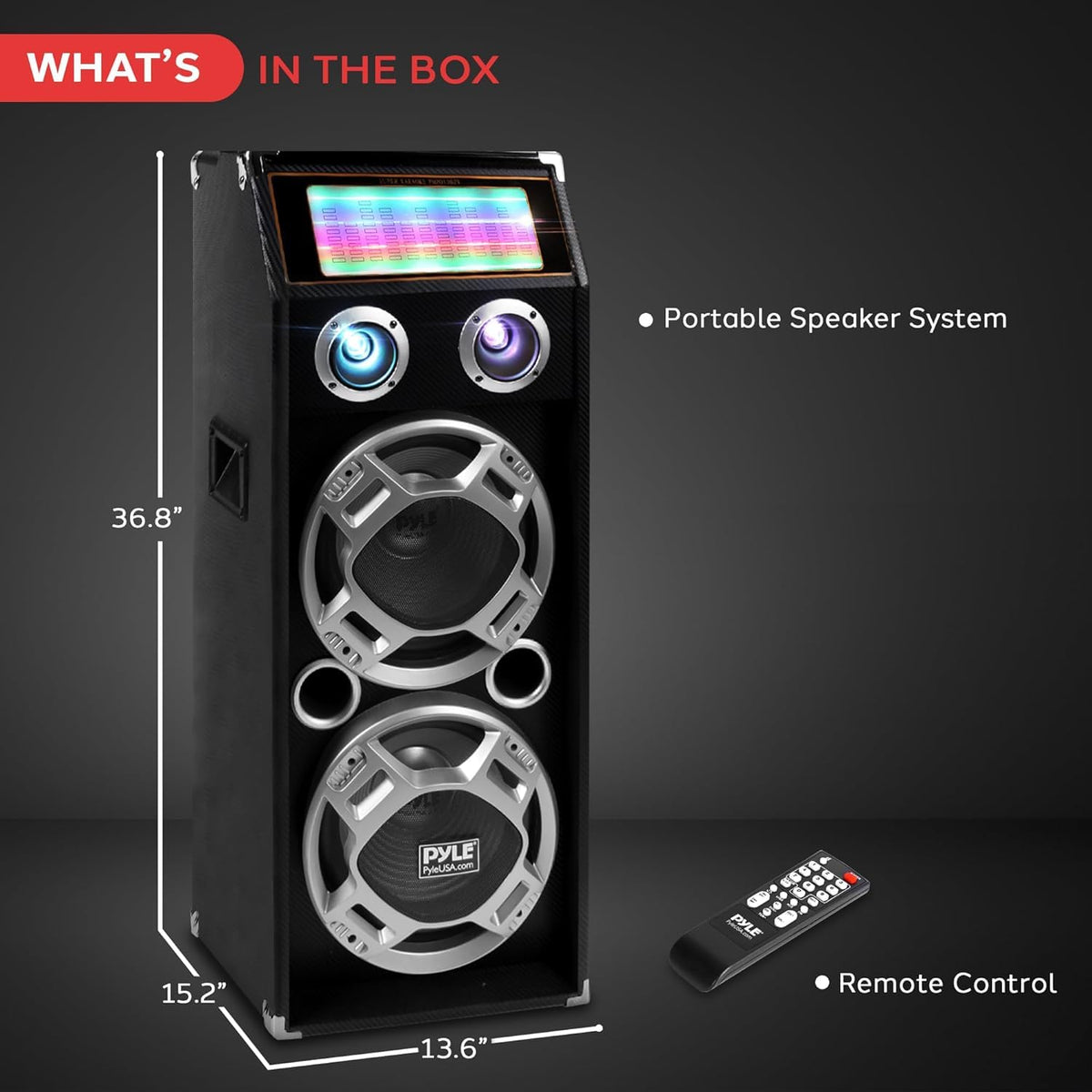 1000W Portable Bluetooth PA Speaker System E106762