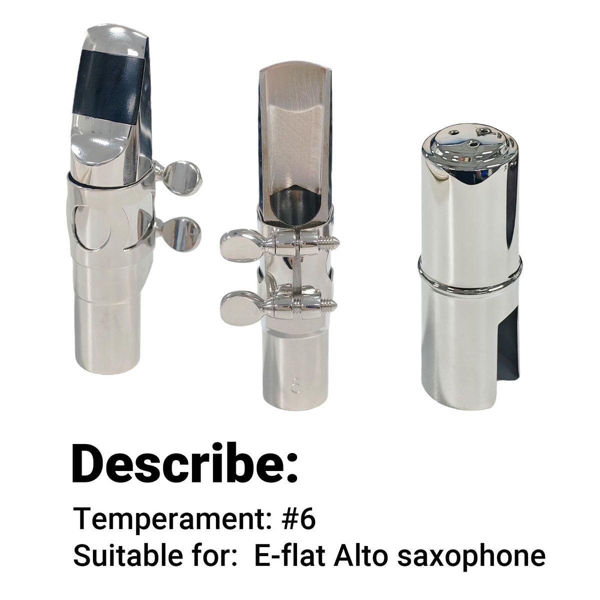 Silver Plated Alto Saxophone Mouthpiece B197