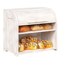 Bamboo Roll Top Bread Box J82898