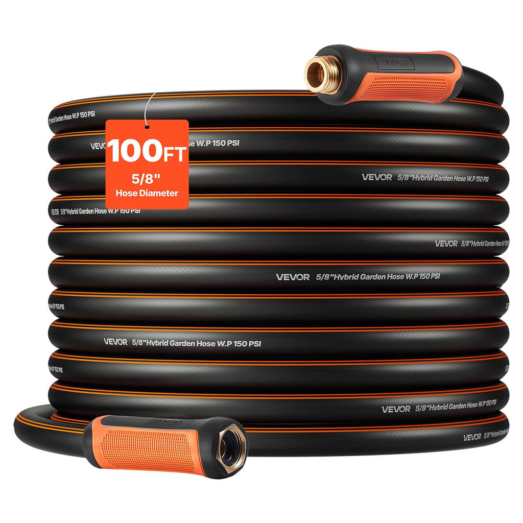 100 ft 5/8" Heavy Duty 4-Layer Rubber Garden Hose G8251