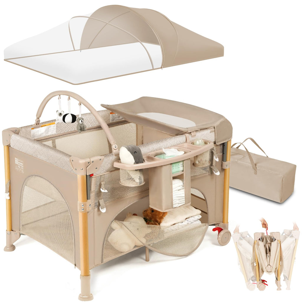 5-in-1 Foldable Baby Bassinet Playpen K1902