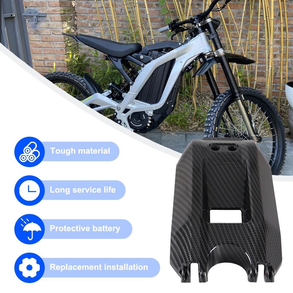 Carbon Fiber Battery Cover Guard for Electric Dirt Bike H86106