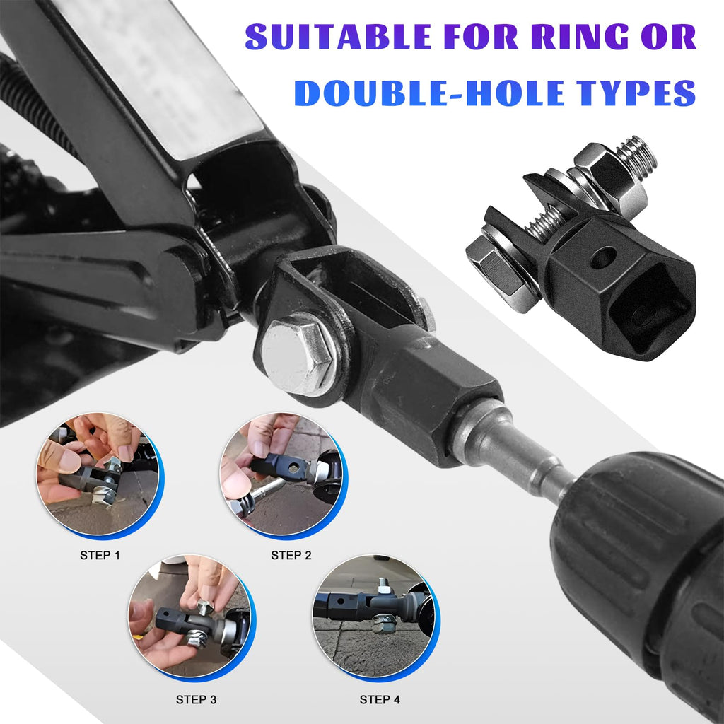 Scissor Jack Drill Adapter for 1/2 Inch Impact Wrench D17114