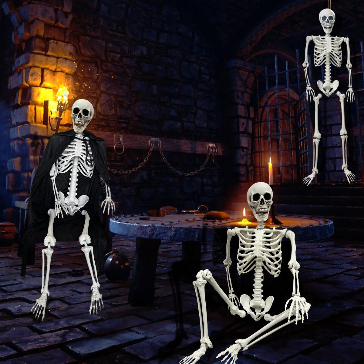 Life Size Skeleton with Posable Joints Q7940