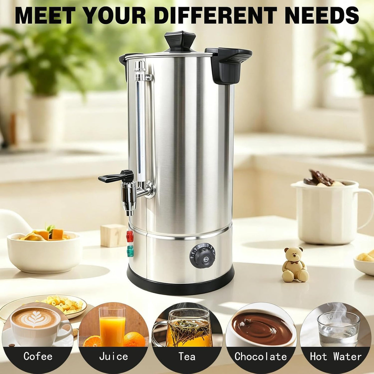 70 Cup Stainless Steel Coffee Urn J9111
