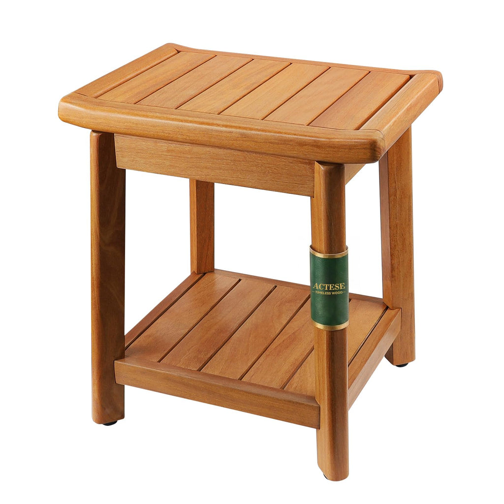 Waterproof Wooden Teak Shower Bench Q906