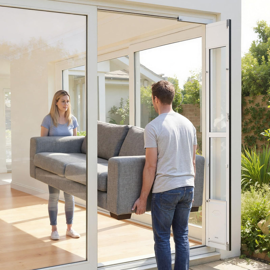Sliding Glass Dog Door with Flap T4307