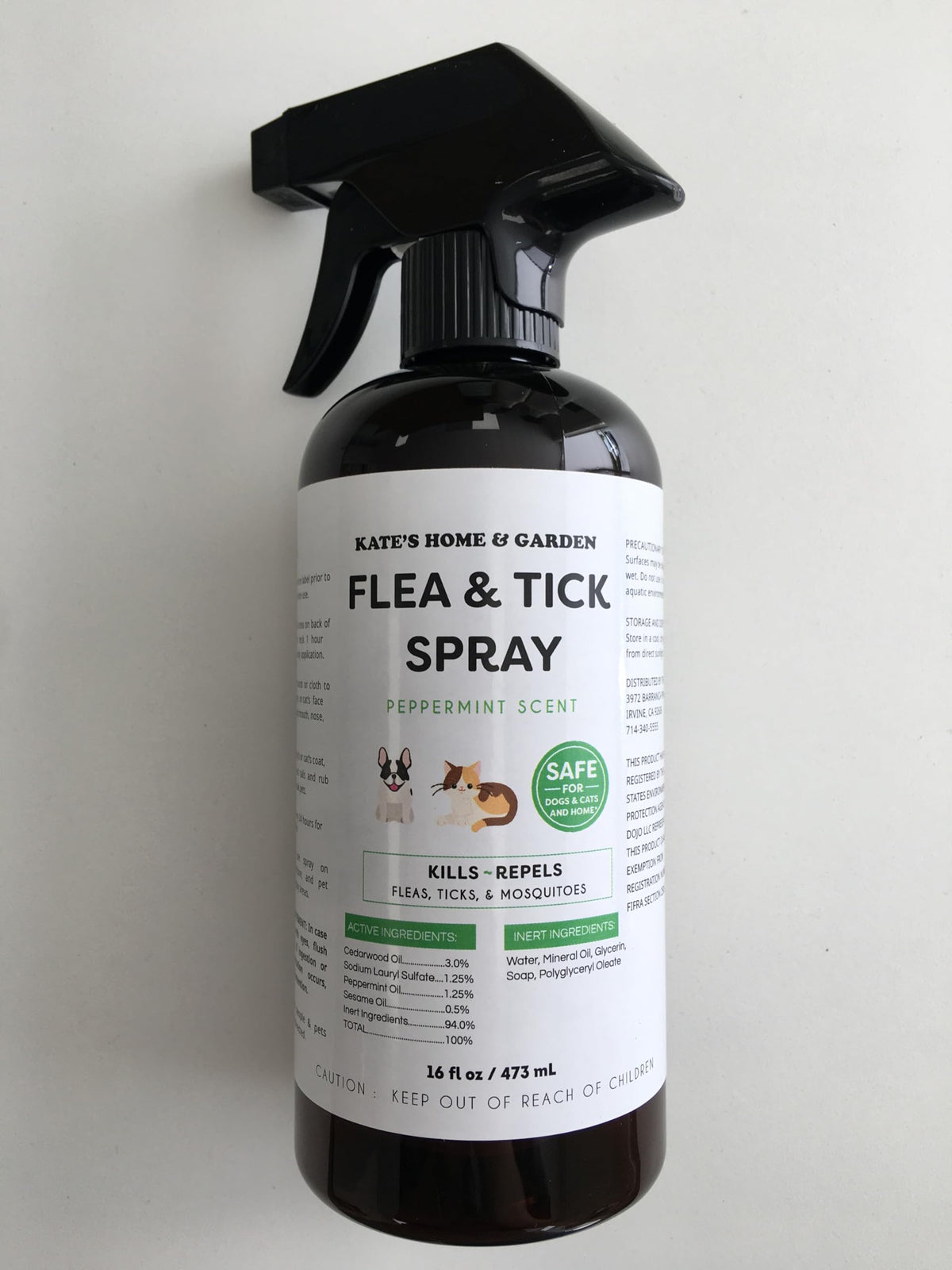 Flea and Tick Spray for Dogs & Cats 16oz C6558