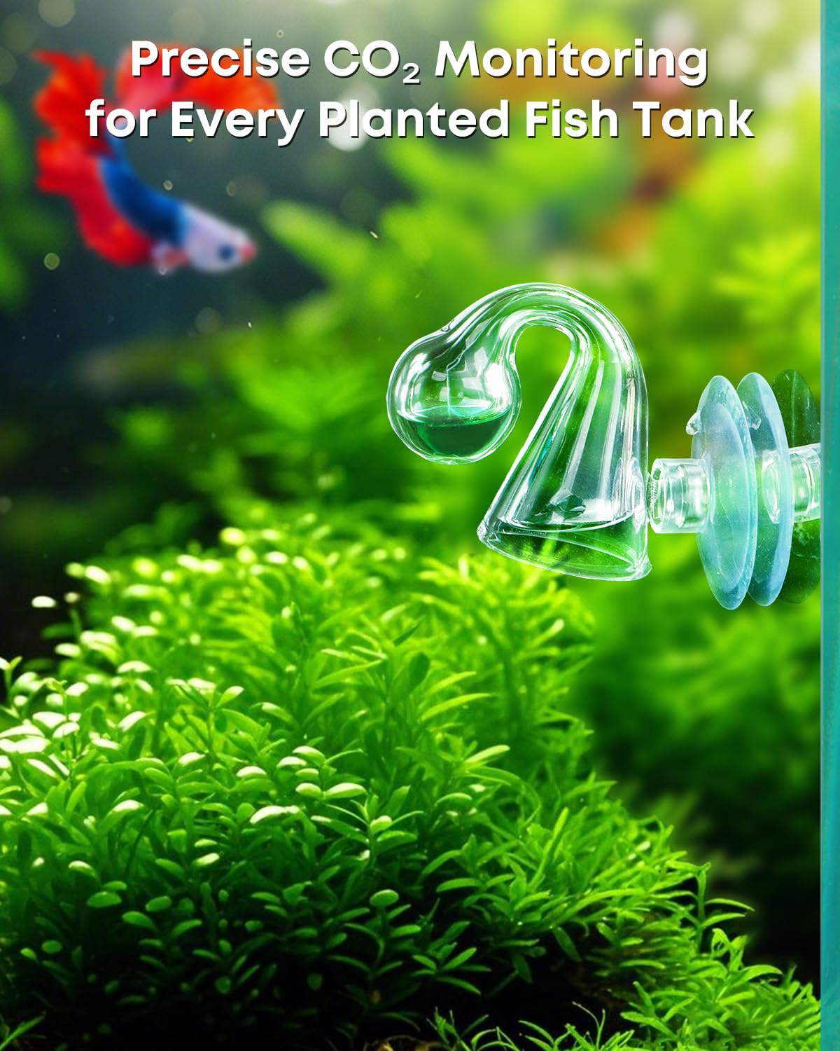 Glass CO2 Drop Checker for Aquarium J20258