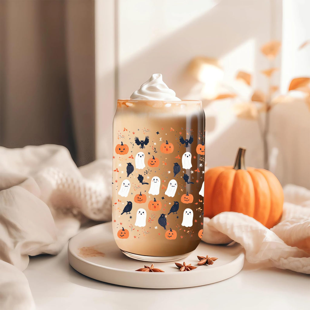 22oz Glass Tumbler with Lid & Straw J350391