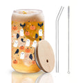 22oz Glass Tumbler with Lid & Straw J350391