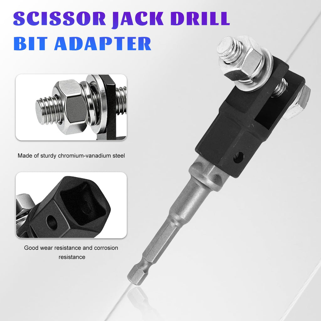 Scissor Jack Drill Adapter for 1/2 Inch Impact Wrench D17114