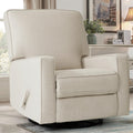 Beige Swivel Rocker Recliner Chair I64682