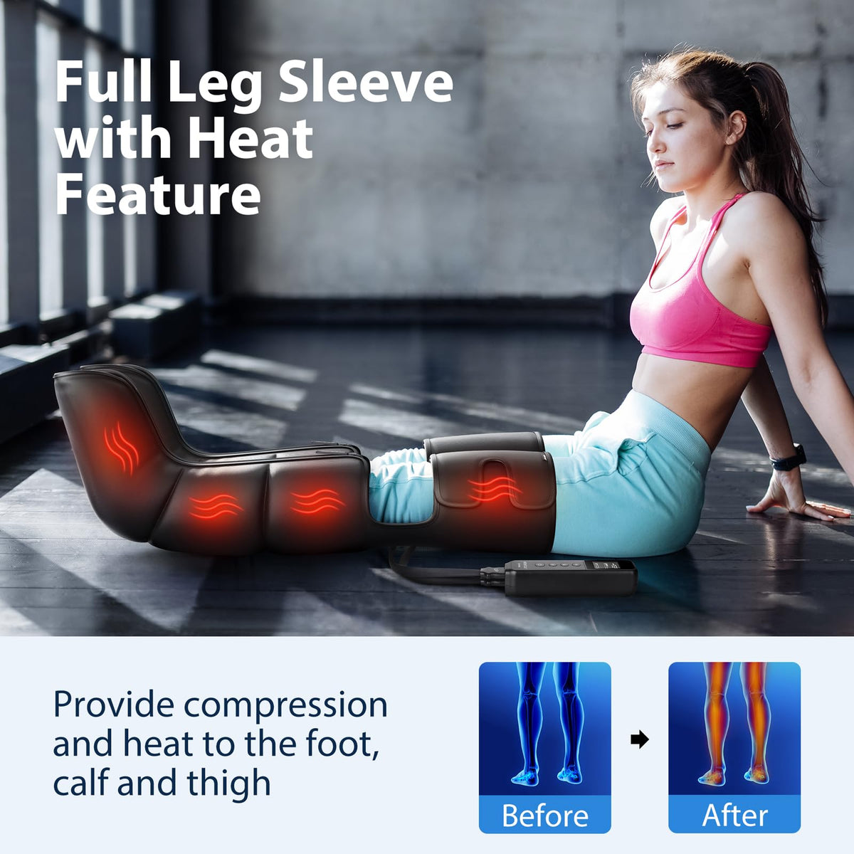 Leg Massager with Heat and Air Compression T9841